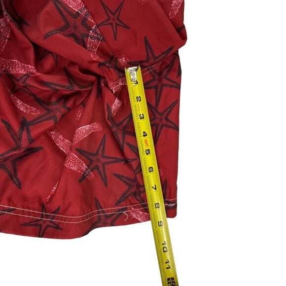 Chaps Swim Trunks Mens XXL Red Starfish Print Board Shorts Beachwear Swim Trunks - Picture 7 of 8
